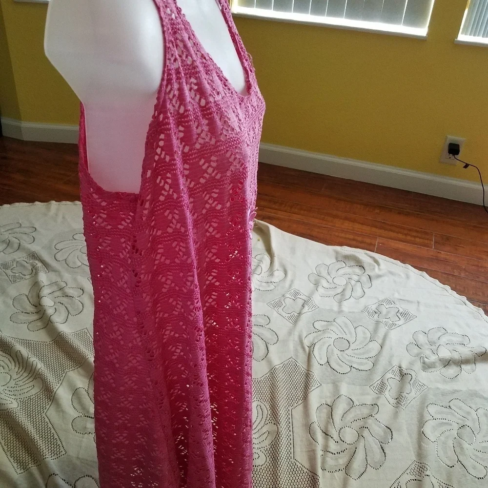 Bright pink Beach Coverup